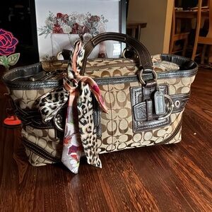 Coach Soho Vintage Jacquard leather Satchel